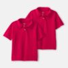 Boys 2-Pack Uniform Piqué Polo Shirts - Red 6 Boys 2-Pack Uniform Piqué Polo Shirts - Red