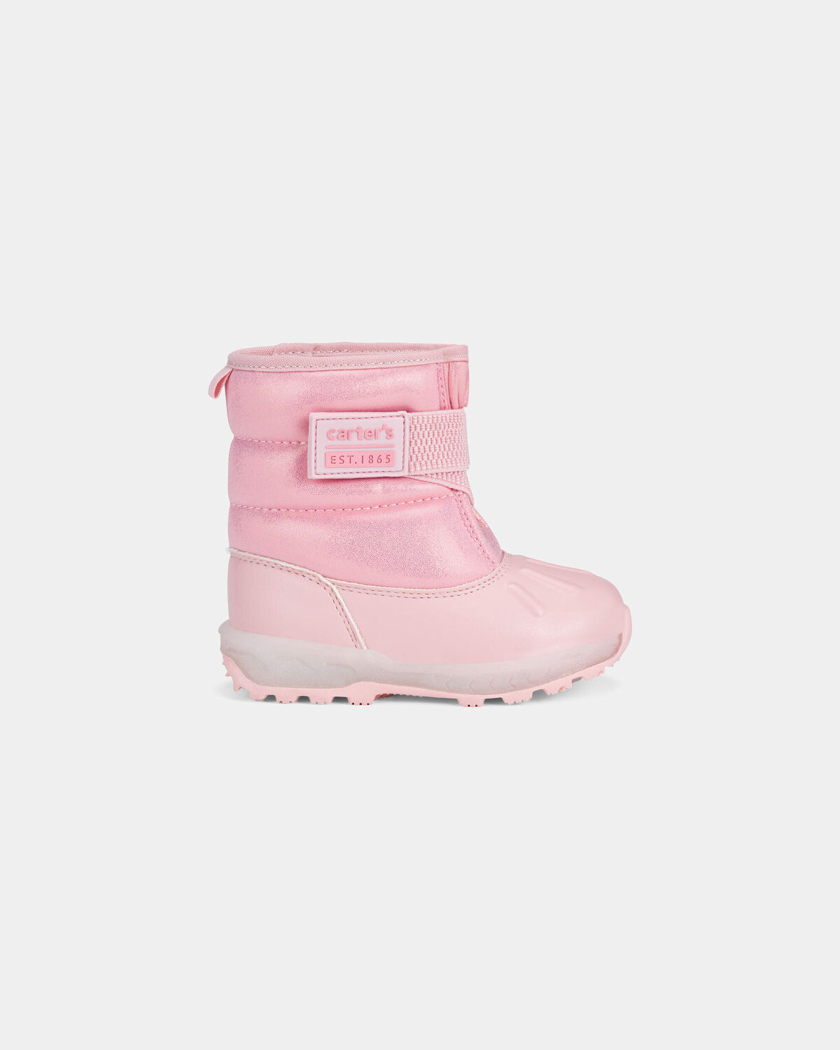 Toddler Girl Iridescent Light-Up Snow Boots - Pink