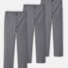 Boys 3-Pack Uniform Active Pants - Grey
