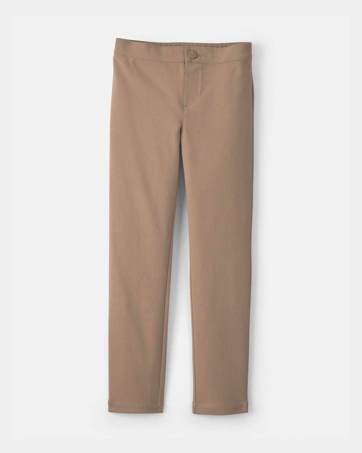 Girls 2-Pack Uniform Ponte Skinny Pants - Khaki 2 Girls 2-Pack Uniform Ponte Skinny Pants - Khaki