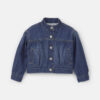 Toddler Girl Teddy Fleece-Lined Denim Jacket - Dark Wash