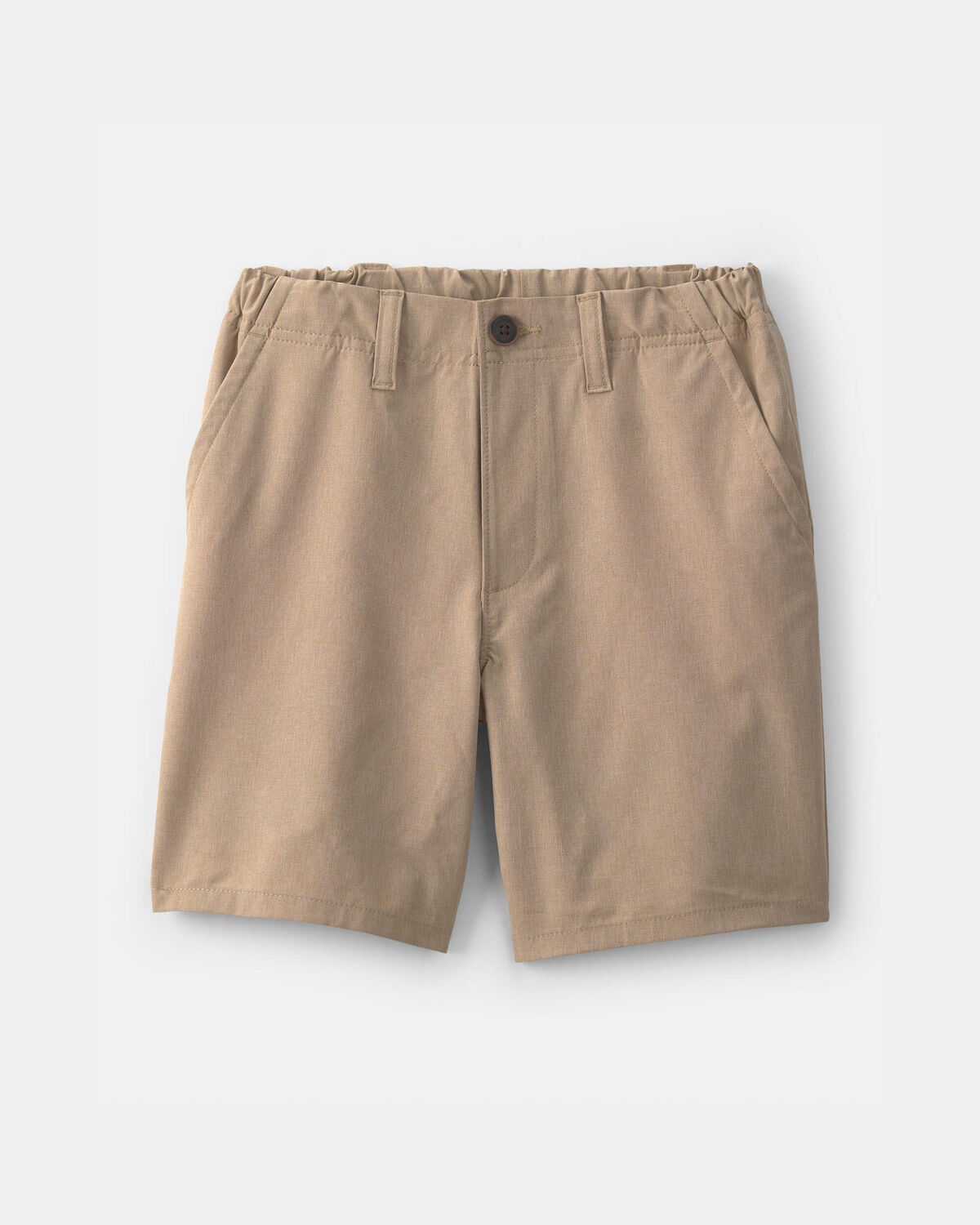 Boys 2-Pack Uniform Active Pull-On Shorts - Khaki 2 Boys 2-Pack Uniform Active Pull-On Shorts - Khaki