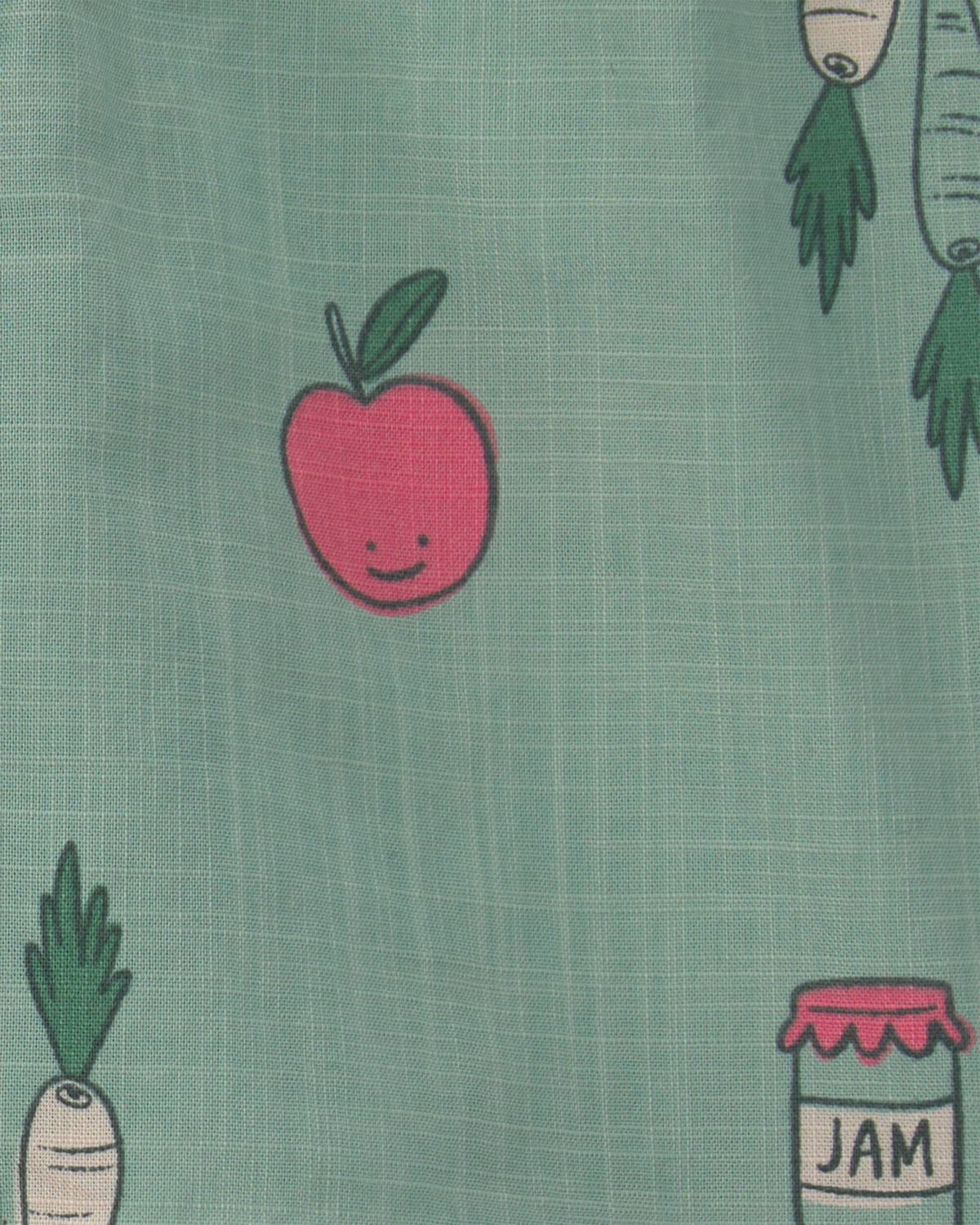 Baby Boy Veggie Fruit Shorts - Green 3 Baby Boy Veggie Fruit Shorts - Green