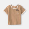 Baby Boy Tools Embroidered Pocket Graphic Tee - Tan 6 Baby Boy Tools Embroidered Pocket Graphic Tee - Tan