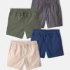 Baby Boy 4-Pack Canvas Shorts
