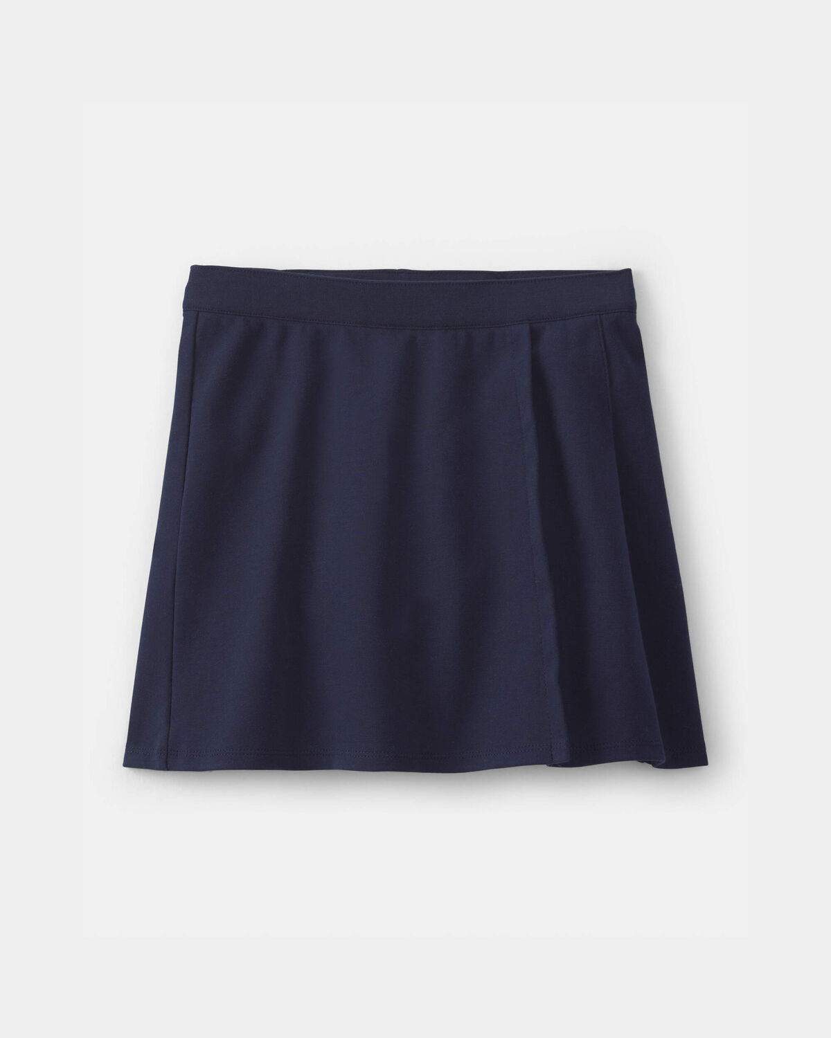 Girls 2-Pack Uniform Ponte Skort - Navy