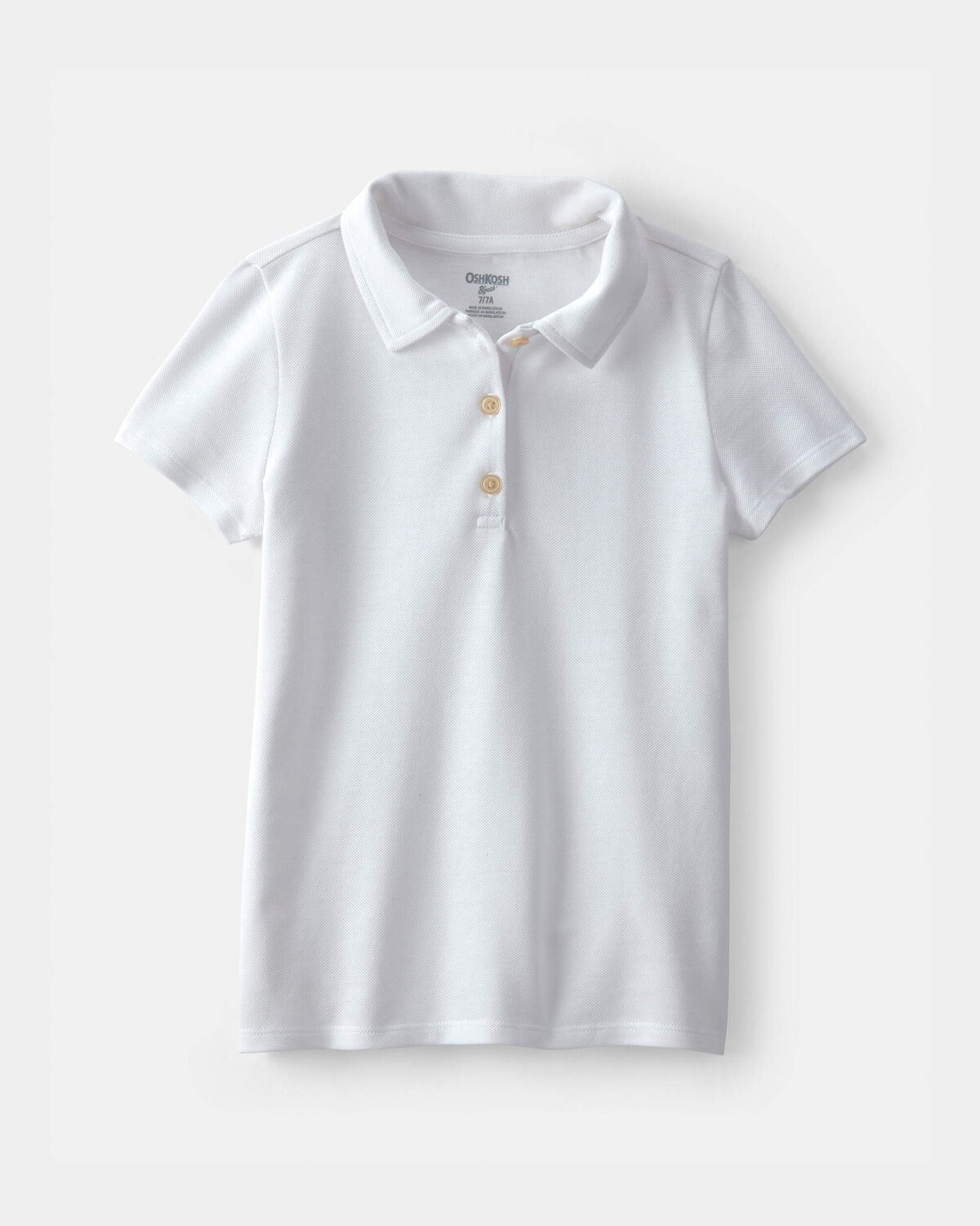 Girls 3-Pack Uniform Piqué Polo Shirts - White 2 Girls 3-Pack Uniform Piqué Polo Shirts - White