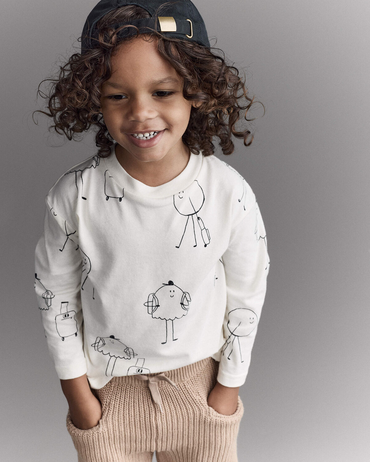 Toddler Sweater Jogger Pant - Tan 4 Toddler Sweater Jogger Pant - Tan