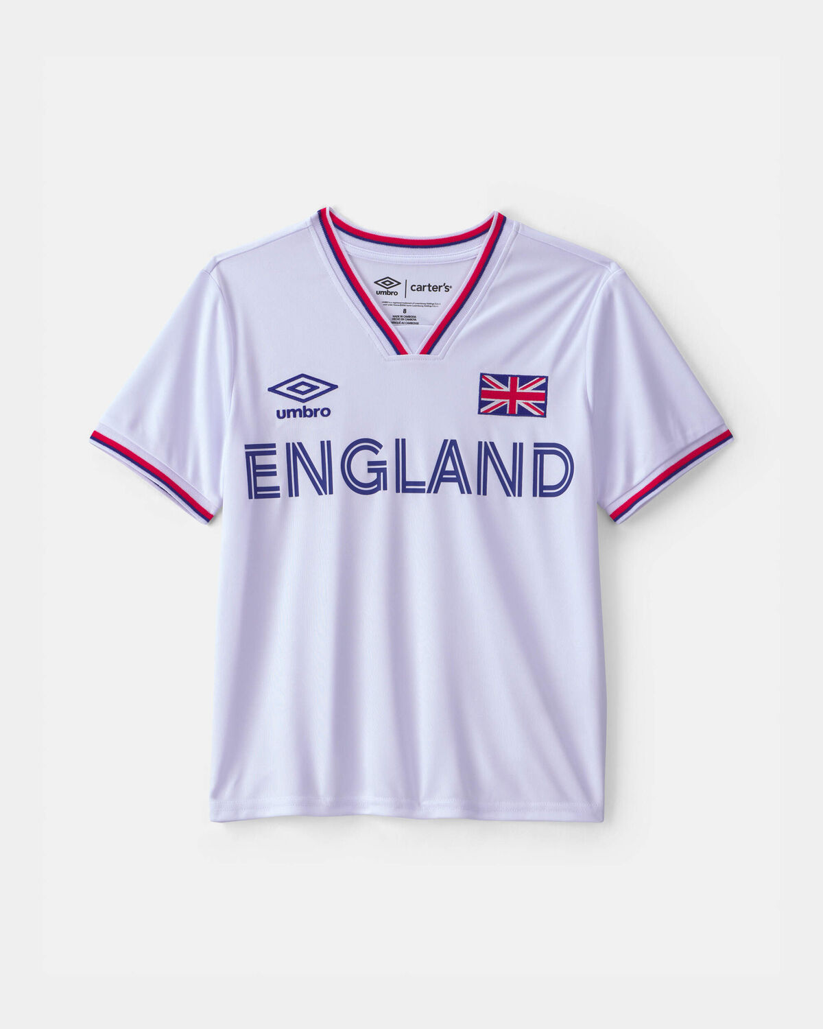 Kids 2-Piece Umbro England Soccer Jersey & Short Set - Red/Blue/White 2 Kids 2-Piece Umbro England Soccer Jersey & Short Set - Red/Blue/White