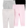 Baby 4-Pack Ruffle-Detail Cotton Pants