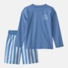 Boys 2-Piece Anchor Rashguard & Swim Trunk Set - Blue