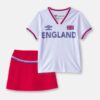 Toddler Girl 2-Piece Umbro England Soccer Jersey & Skort Set - Red/White