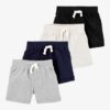 Baby 4-Pack Pull-On Shorts Set