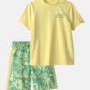 Boys 2-Piece Van Rashguard & Swim Trunk Set - Yellow/Green 14 Boys 2-Piece Van Rashguard & Swim Trunk Set - Yellow/Green