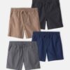 Boys 4-Pack Canvas Shorts
