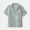Boys Tie-Dye Short-Sleeve Button-Down Gauze Shirt - Green