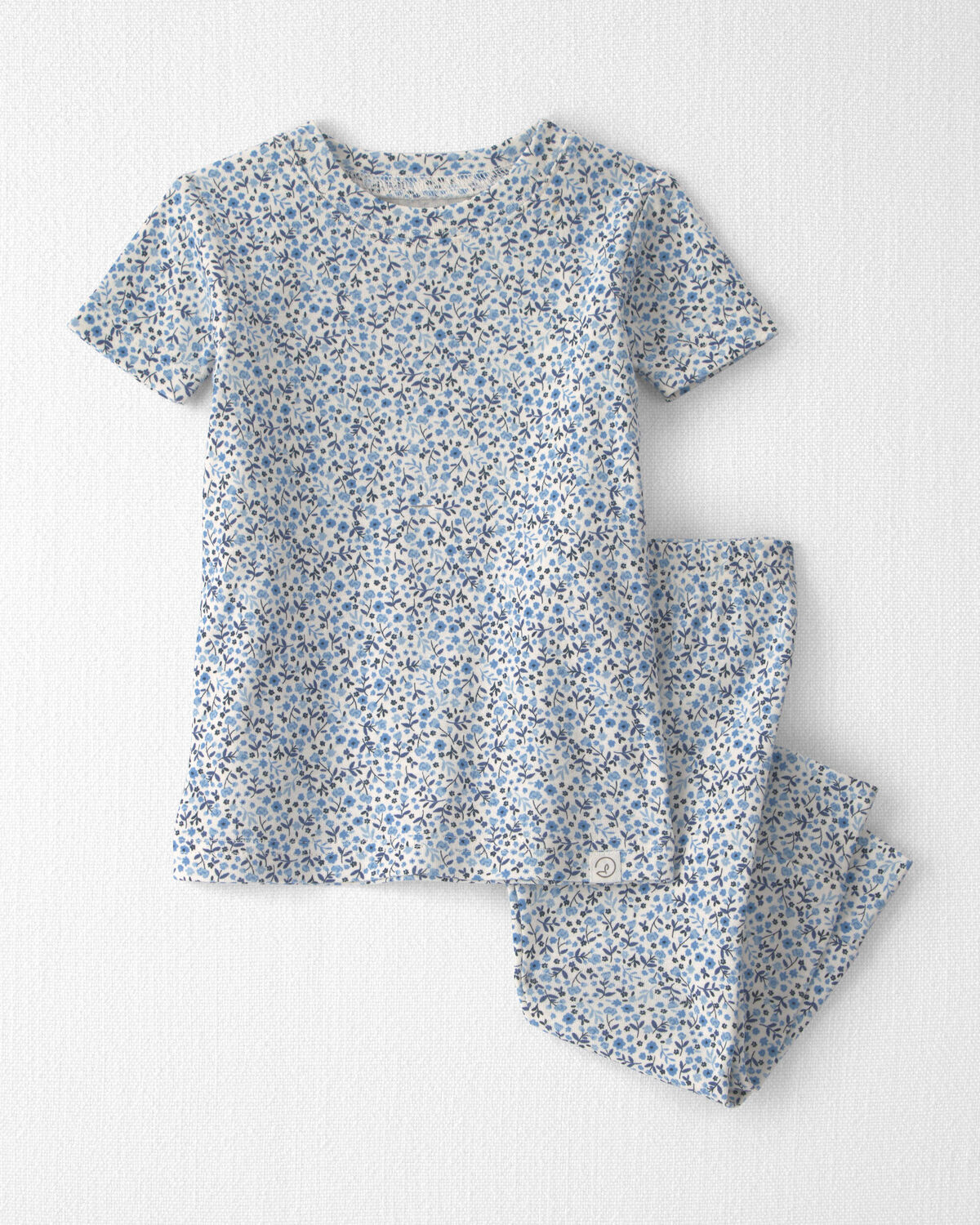 Baby Girl 2-Piece Organic Cotton Pajamas in Meadow Bloom 1 Baby Girl 2-Piece Organic Cotton Pajamas in Meadow Bloom
