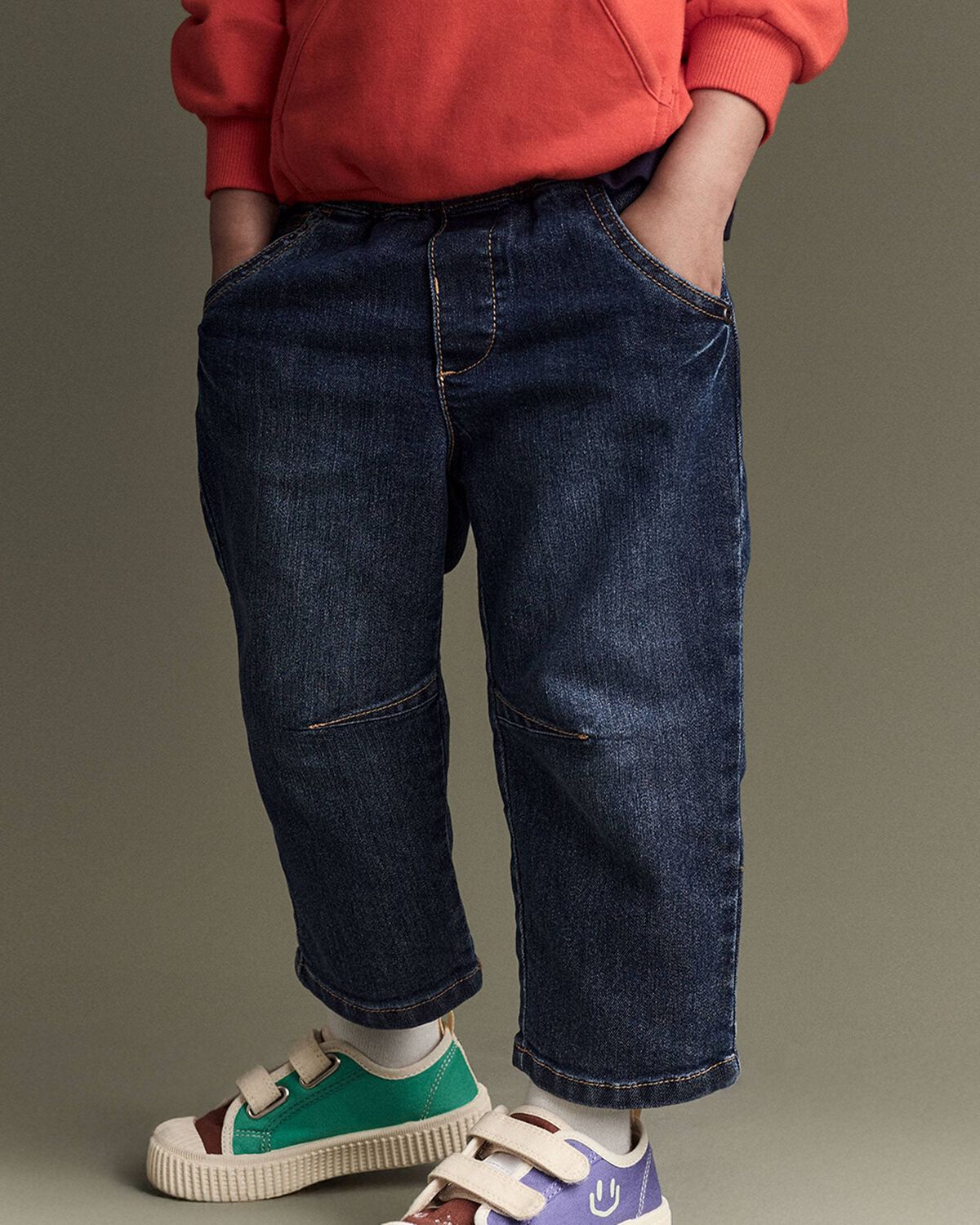 Toddler Barrel Pant in Denim - Blue 1 Toddler Barrel Pant in Denim - Blue