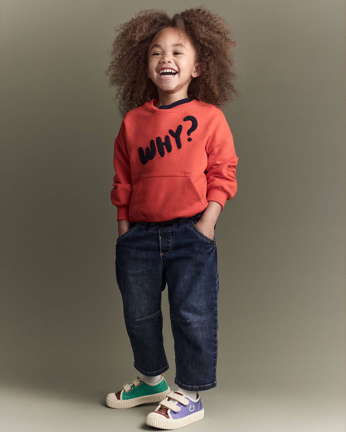 Toddler Barrel Pant in Denim - Blue 3 Toddler Barrel Pant in Denim - Blue