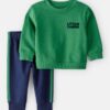 Baby Boy St.Patrick's Day Charmer 2-Piece Long-Sleeve Tee & Pant Set - Green