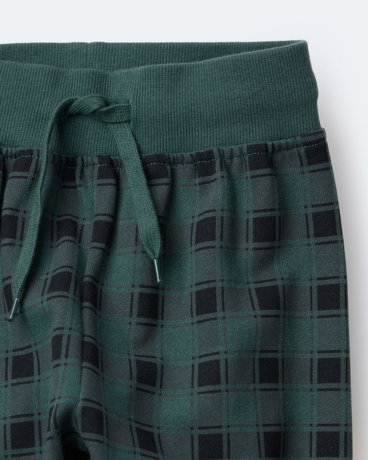 Toddler No-Seam Jogger Pant in Plaid - Green/Black 7 Toddler No-Seam Jogger Pant in Plaid - Green/Black