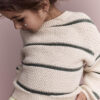 Toddler Girl Striped Balloon-Sleeve Sweater - Cream/Olive 13 Toddler Girl Striped Balloon-Sleeve Sweater - Cream/Olive