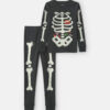 Kids 2-Piece Halloween Glow in the Dark Skeleton 100% Cotton Snug Fit Pajama Set - Charcoal 7 Kids 2-Piece Halloween Glow in the Dark Skeleton 100% Cotton Snug Fit Pajama Set - Charcoal