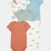 Baby Boy 5-Pack Dinosaur Short-Sleeve Cotton Bodysuits