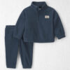 Baby Boy 2-Piece Recycled Microfleece Top & Pant Set