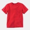 Baby Solid Short-Sleeve Pocket Tee - Red