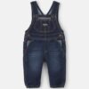 Baby Boy Denim Overalls - Dark Wash