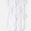 Baby 5-Pack Short-Sleeve Bodysuits - White