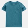Toddler Boy Solid Short-Sleeve Pocket Tee - Teal