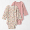 Baby Girl 2-Pack Organic Cotton Bodysuits