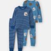 Toddler Boy 4-Piece Milk & Cookies 100% Cotton Snug Fit Pajama Set - Blue 9 Toddler Boy 4-Piece Milk & Cookies 100% Cotton Snug Fit Pajama Set - Blue