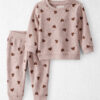 Baby Girl Waffle Knit Top & Pant Set Made with Organic Cotton