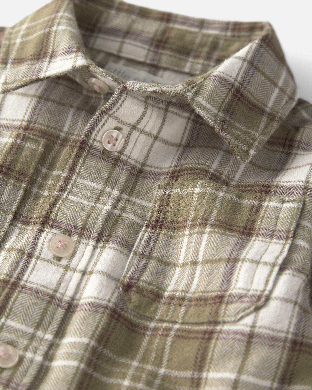 Baby Boy Organic Cotton Flannel Button-Down Shirt 2 Baby Boy Organic Cotton Flannel Button-Down Shirt