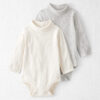 Baby 2-Pack Organic Cotton Rib Mock Neck Bodysuits 6 Baby 2-Pack Organic Cotton Rib Mock Neck Bodysuits
