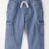 Baby Organic Cotton Denim Cargo Pants 6 Baby Organic Cotton Denim Cargo Pants