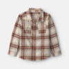 Toddler Boy Plaid Long-Sleeve Button-Down Shirt - Brown/Cream