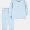 Baby Boy 2-Piece PurelySoft Outfit Set - Blue
