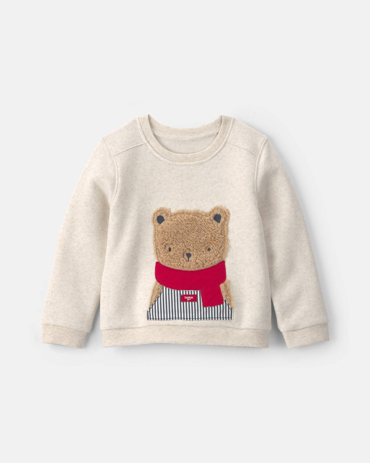 Baby Bear  Fleece Pullover Sweatshirt - Cream