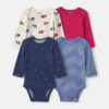 Baby Boy 4-Pack Construction Long-Sleeve Multipack Bodysuits 4 Baby Boy 4-Pack Construction Long-Sleeve Multipack Bodysuits