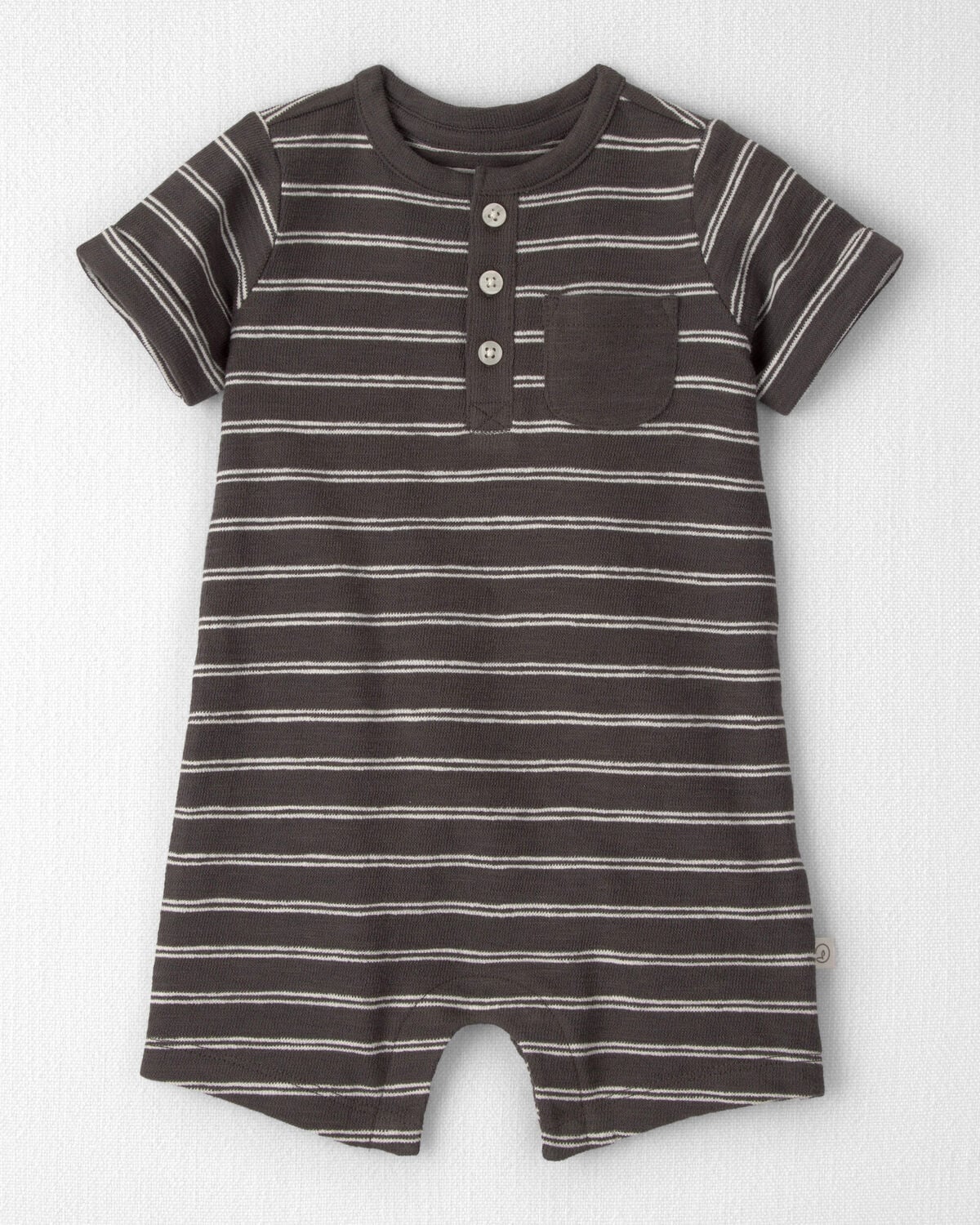 Baby Romper Made with Organic Cotton in Stripes