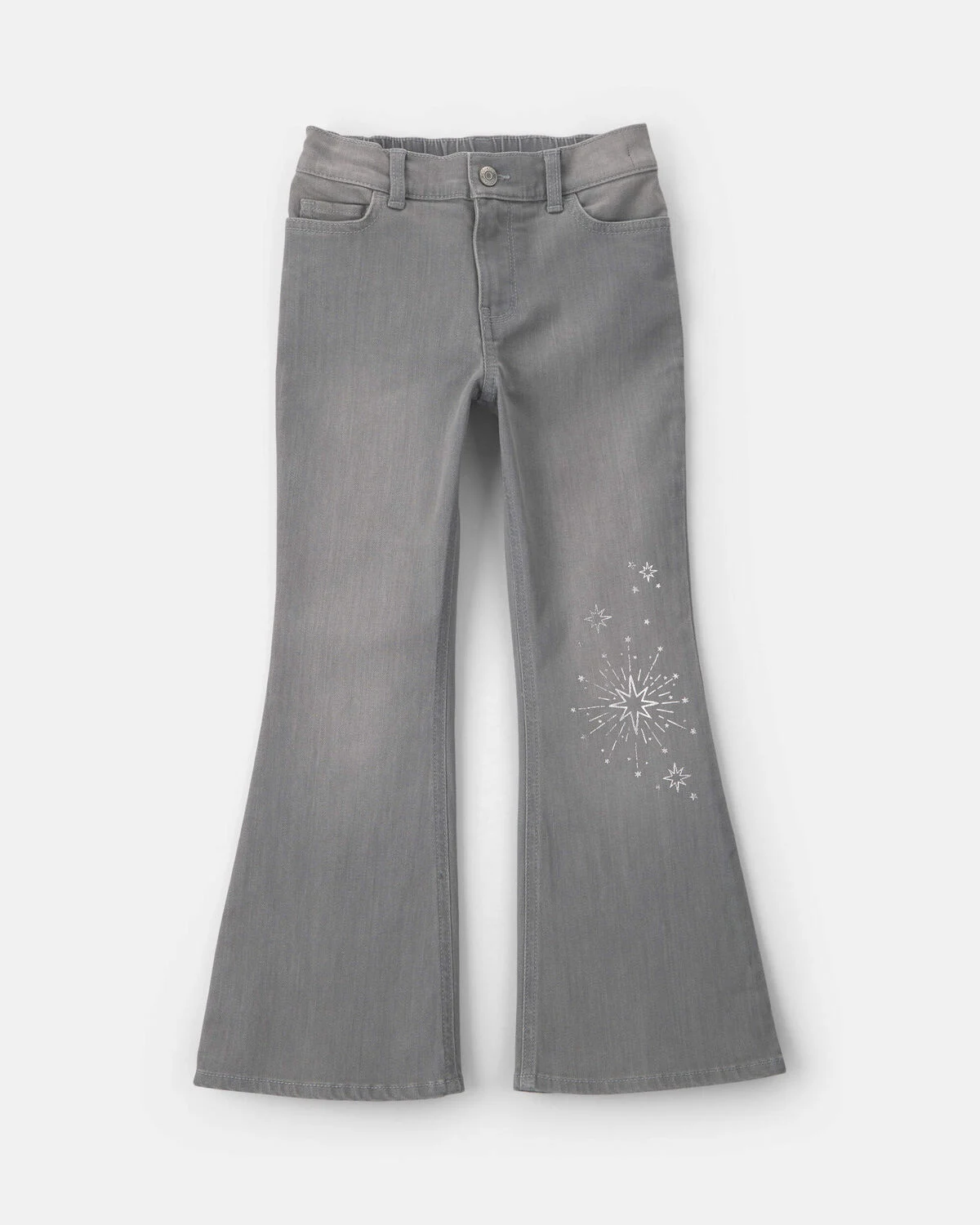 Girls Shine Denim Flare Jeans - Light Wash 1 Girls Shine Denim Flare Jeans - Light Wash