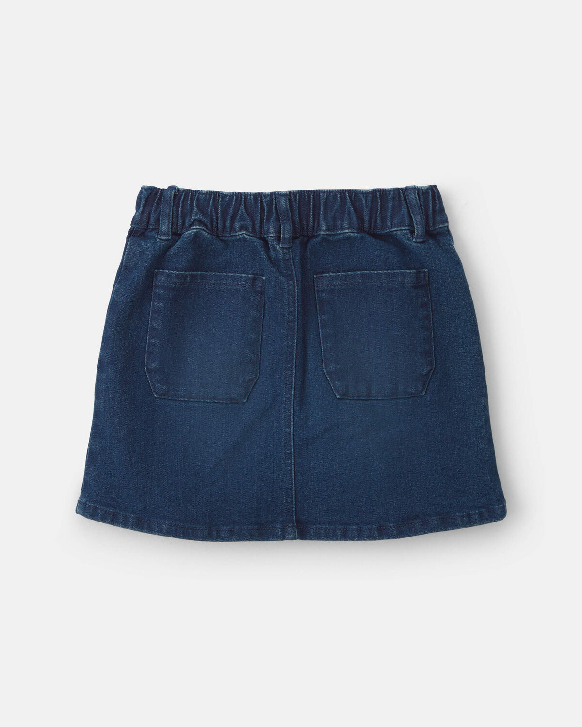 Girls Chambray Denim Skirt - Dark Wash