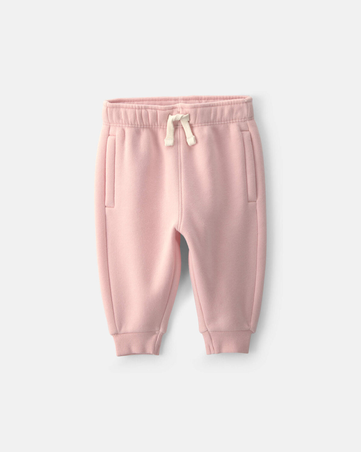 Baby Girl Fleece Pants - Pink 1 Baby Girl Fleece Pants - Pink