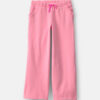 Girls Ribbed Pull-On Pants - Pink