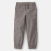 Boys Twill Joggers - Grey
