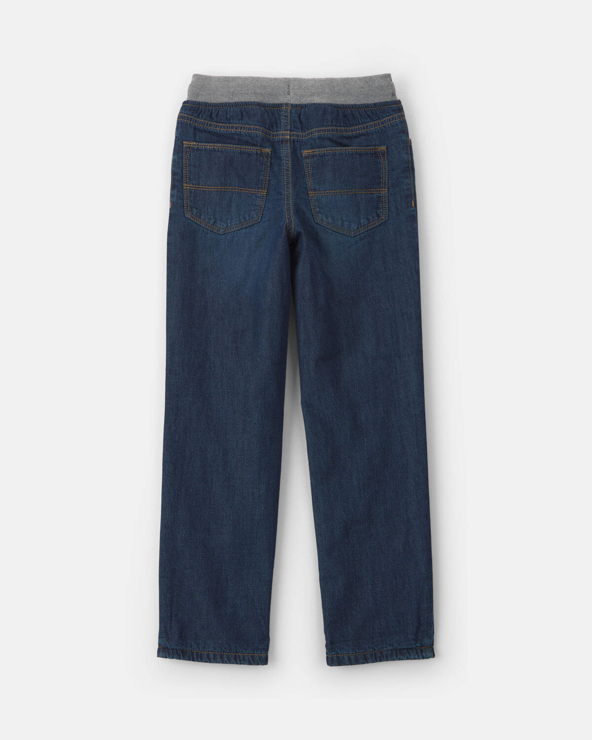 Boys Denim Pull-On Jeans - Dark Wash